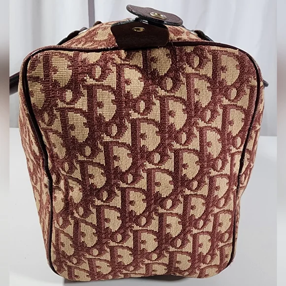 Christian Dior Trotter Boston Bag. Ext has minor spots. Int nds some cleaning. - Picture 4 of 15